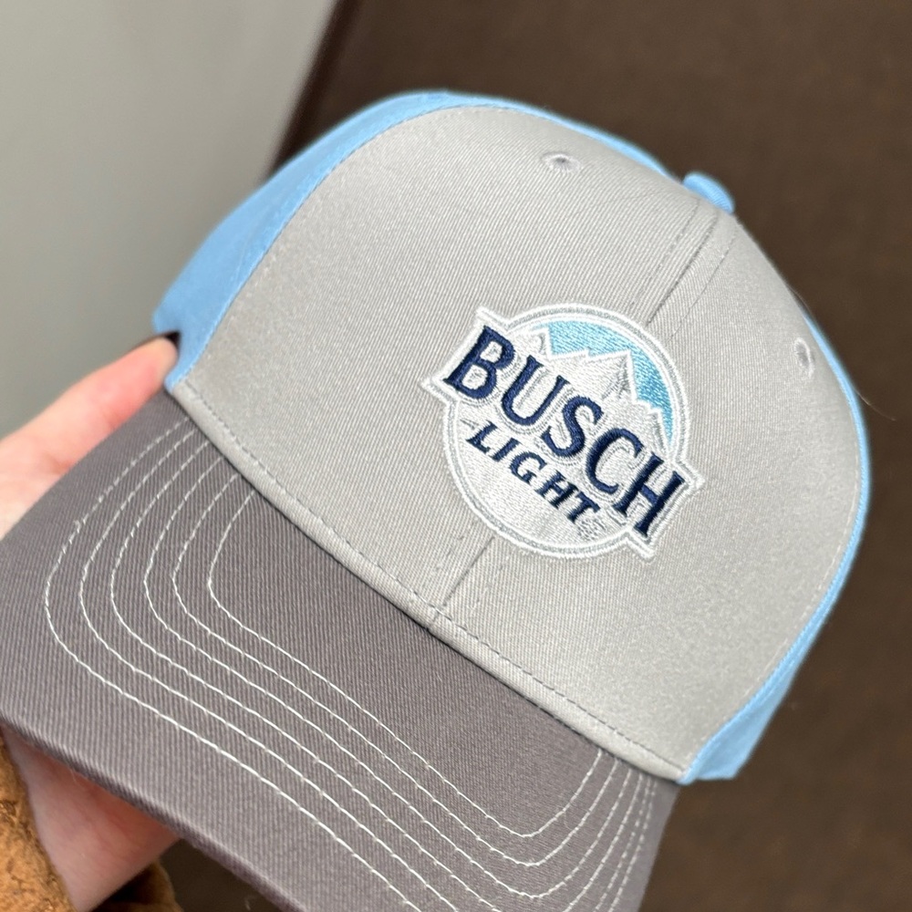NEW Busch Light Gray and Blue Cap